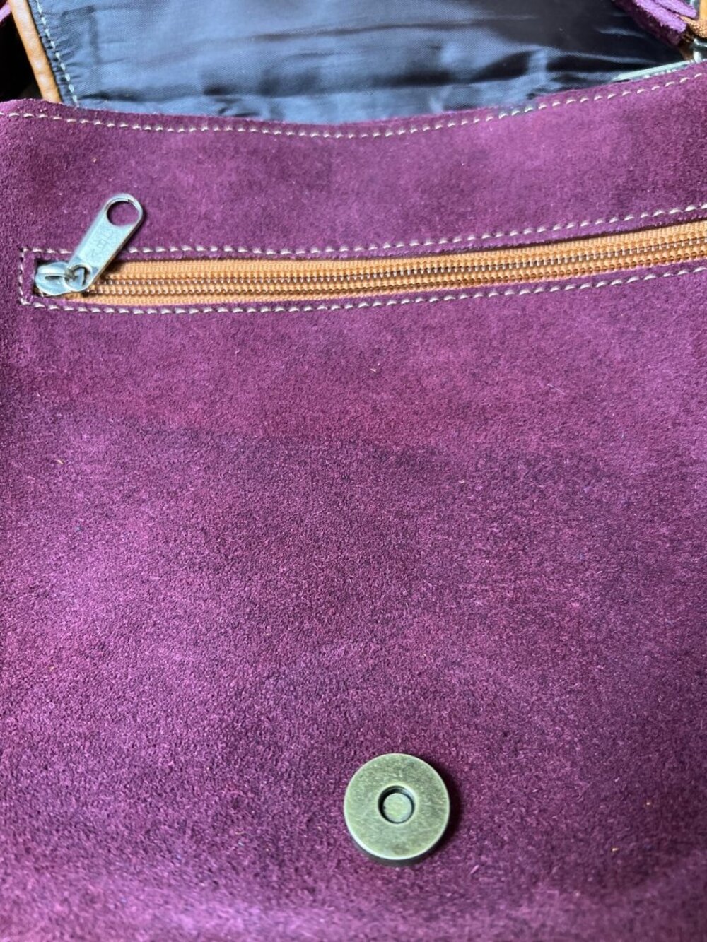 Lema Aparina Embroidered Suede Purse - Picture 8 of 13
